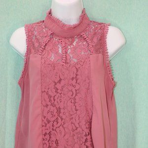 Sleeveless Pink Blouse